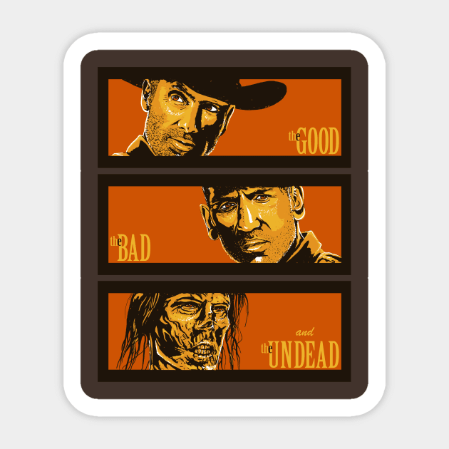 The Western Dead Sticker by spacemonkeydr